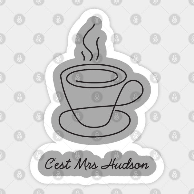 This is Mrs Hudson Sticker by tugrulpeker